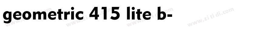 geometric 415 lite b字体转换 geometric 415 lite b字体转换